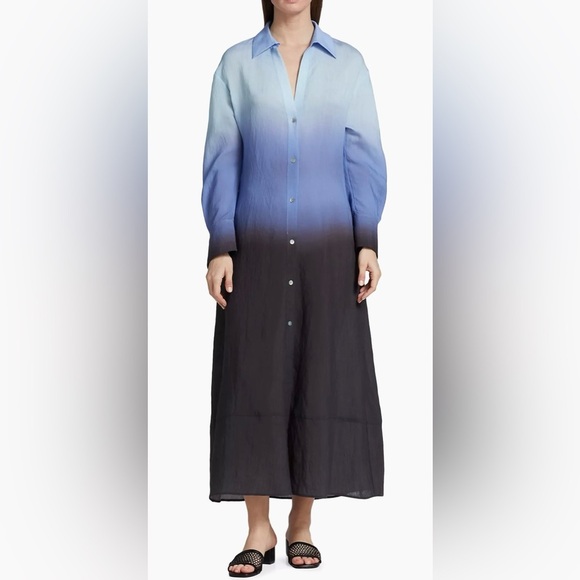 Vince Ombré Maxi Shirtdress - Picture 1 of 8